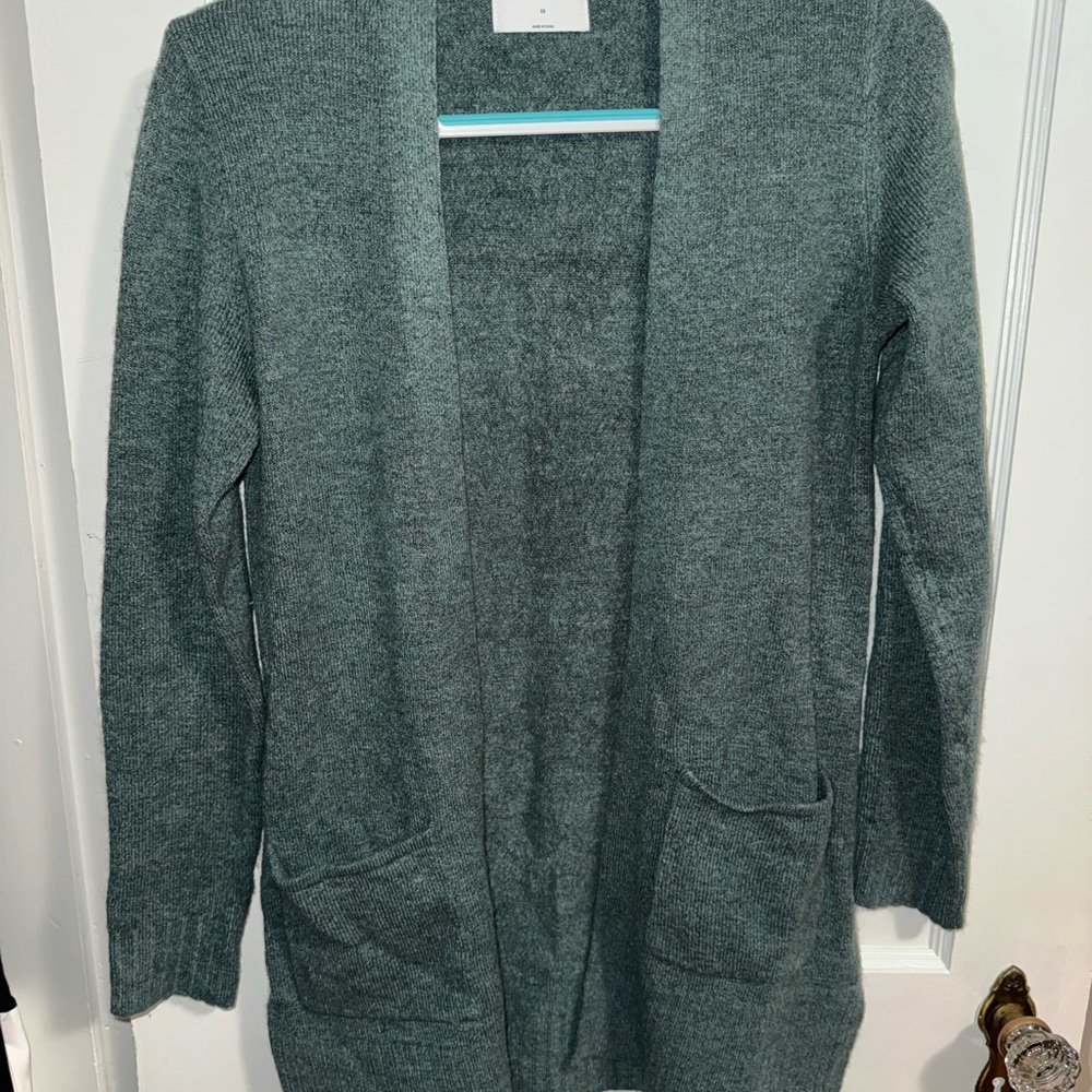 Old Navy Green/turquoise Oversized Cardigan Sweater